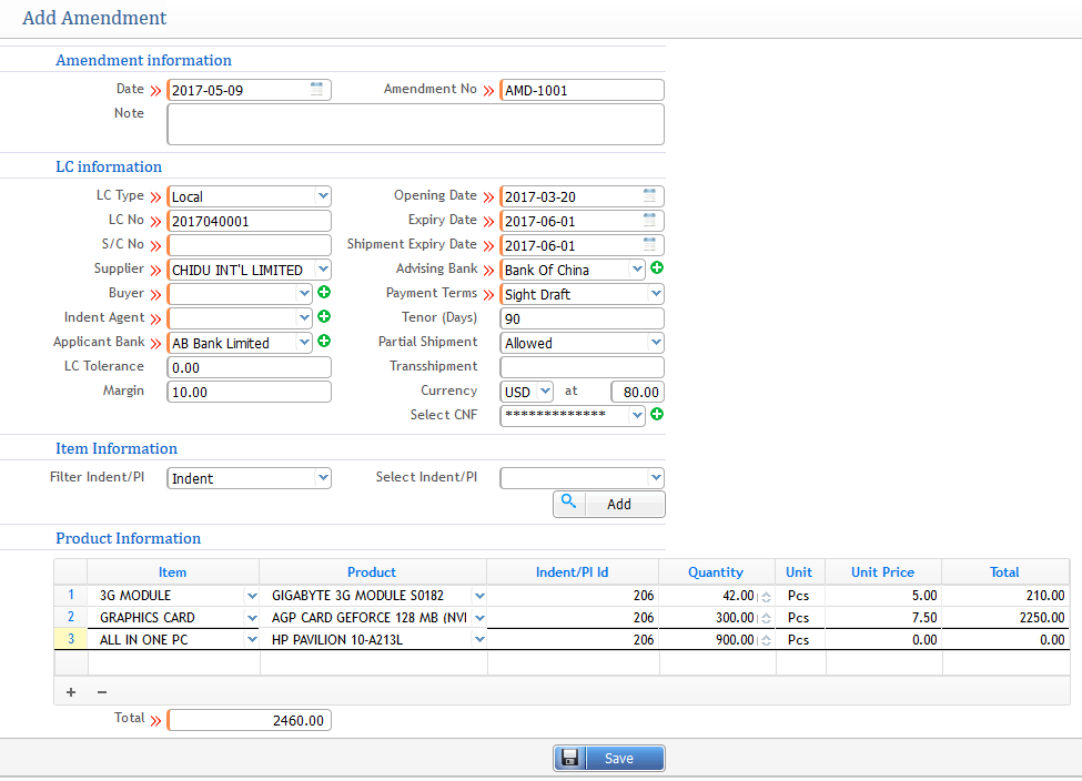installation and setup of budget module